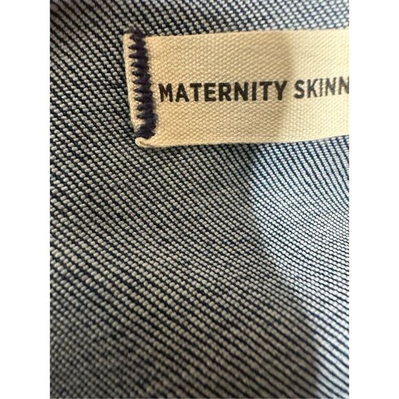 Madewell size 36 Maternity Skinny Jean Danny Wash Full Belly Cover Jeggings New - Picture 7 of 11